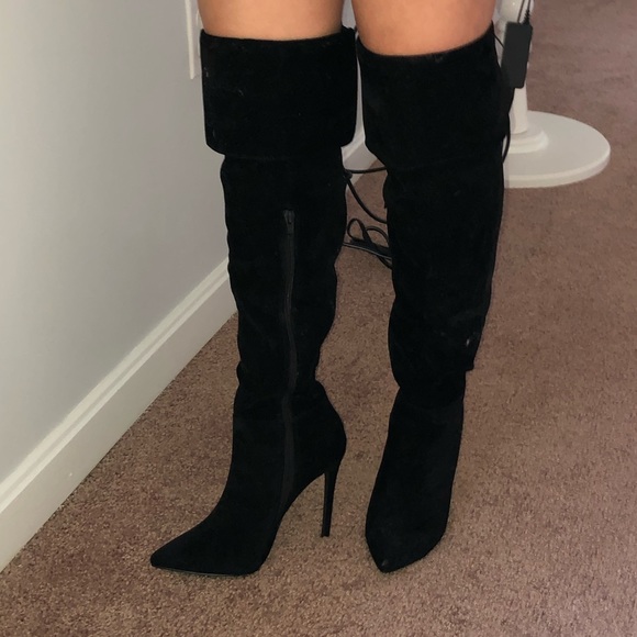 SEND AN OFFER Knee high heel boots - Picture 3 of 6